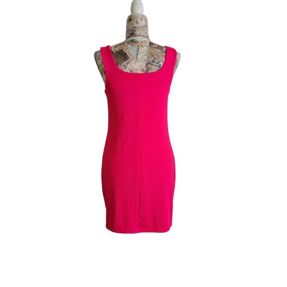 Dress a new day Bright Pink Stretchy Knit Tank Short Dress - Picture 8 of 15